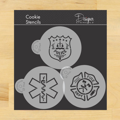 First Responders Cookie Stencil Set by Designer Stencils
