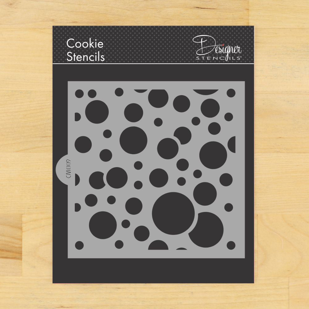 Circle Pop Allover Cookie Stencil by Designer Stencils