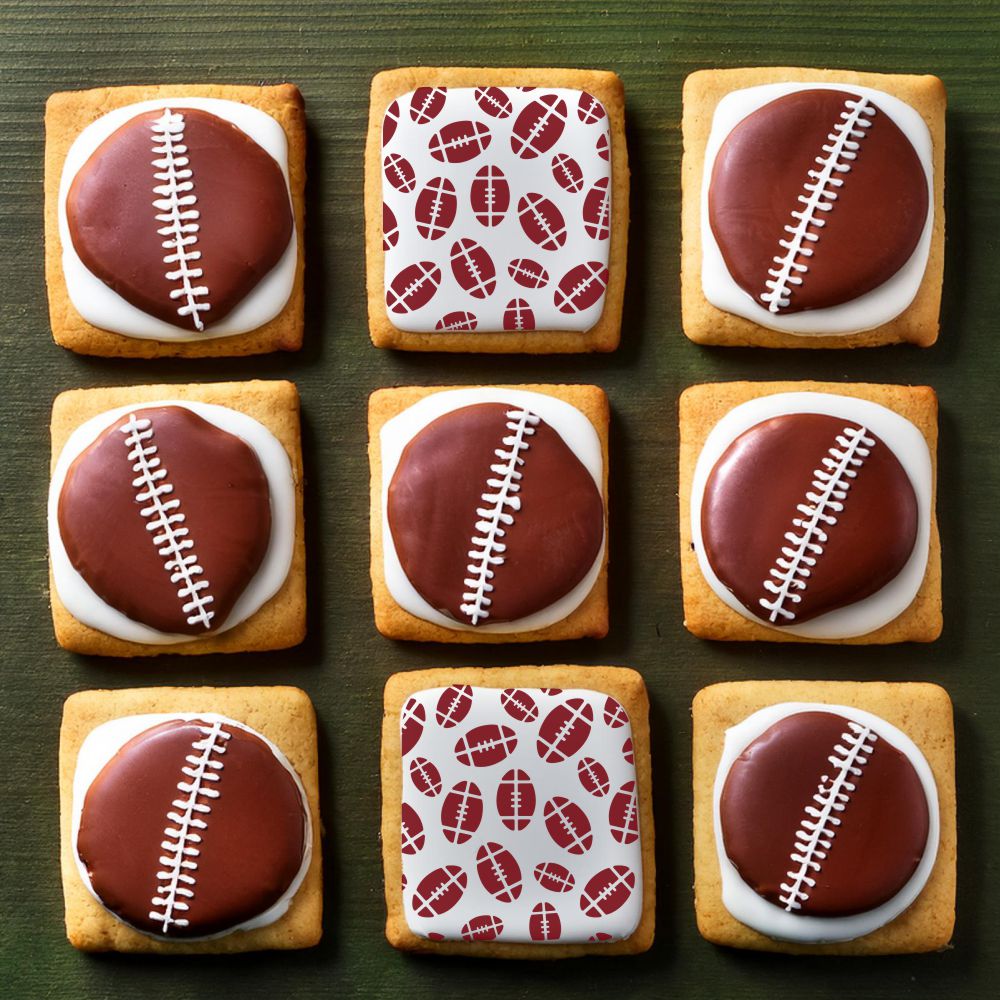 Football Allover Cookie Stencil by Designer Stencils