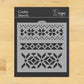 Fair Isle Patterns Cookie Stencil by Designer Stencils