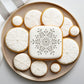 Retro Snowflake Cookie Stencil by Designer Stencils