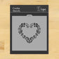 Delft Heart Cookie and Craft Stencil by Designer Stencils