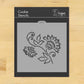 Brushstroke Thistle Flower Cookie by Designer Stencils