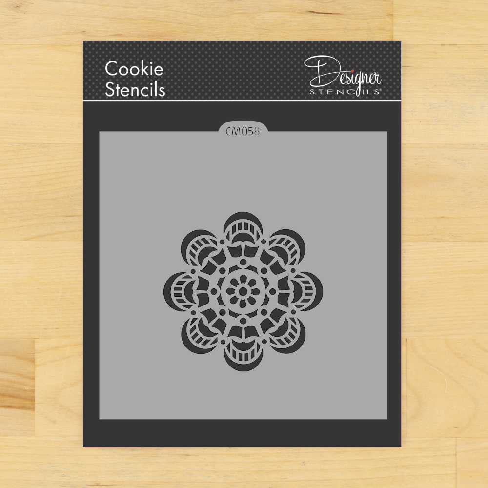 Mandala Cookie Stencil by Designer Stencils