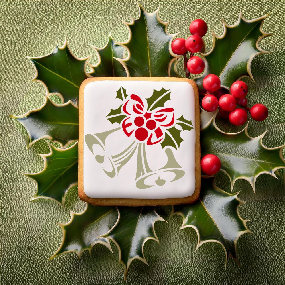 Winter Bells Cookie Stencil by Designer Stencils