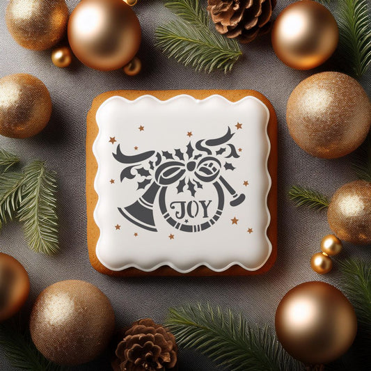 Joy French Horn Cookie Stencil by Designer Stencils