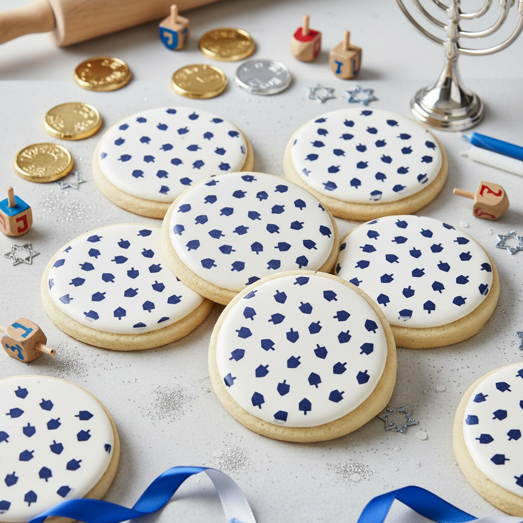 Dreidel Miniprint Cookie Stencil by Designer Stencils