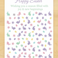 Bunnies and Flowers Miniprint Cookie Stencil by Designer Stencils
