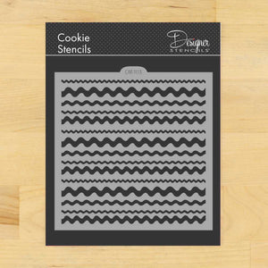 Ric Rac Pattern Cookie Stencil by Designer Stencils