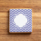 Chevron Monogram Plaque Cookie Stencil