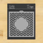 Chevron Monogram Plaque Cookie Stencil by Designer Stencils