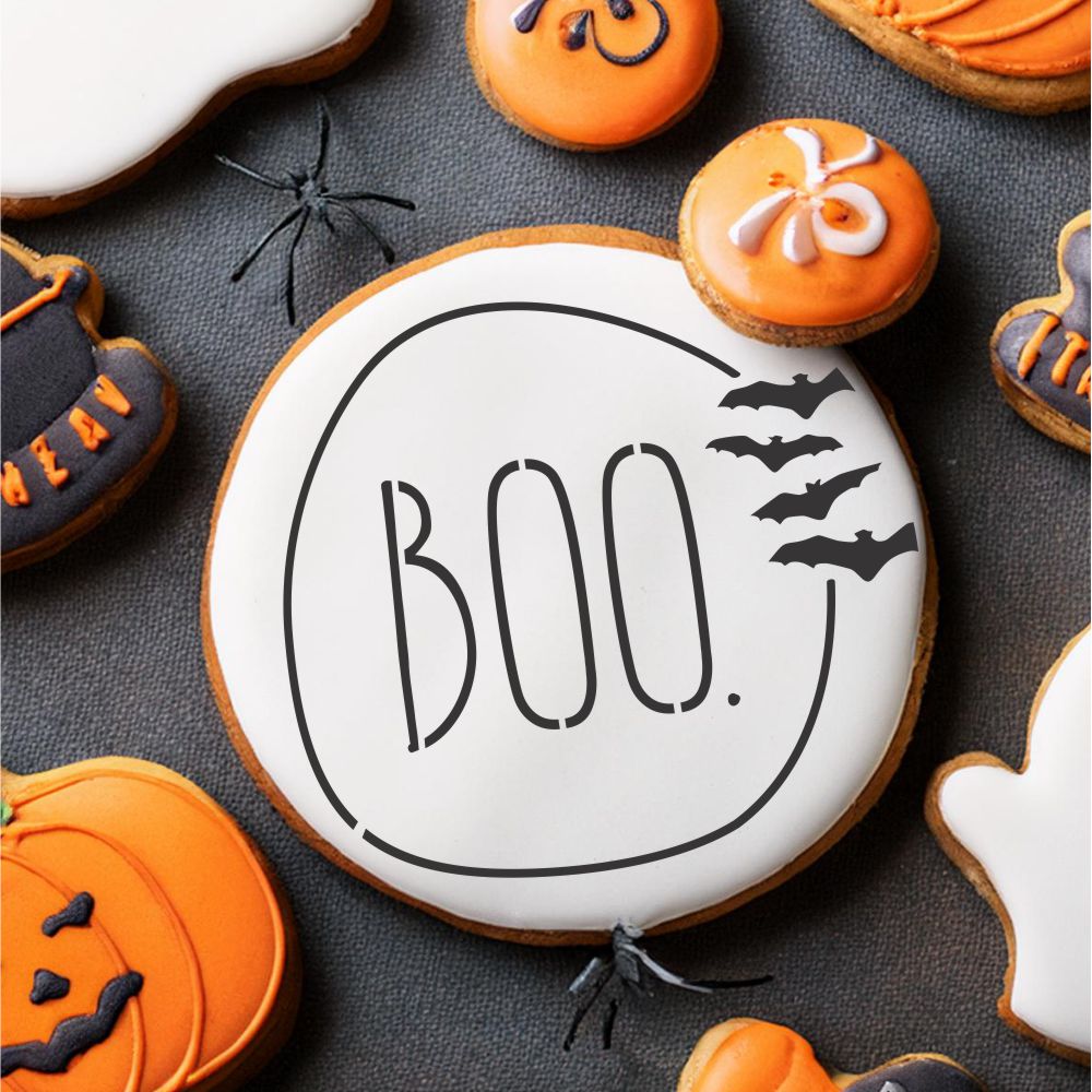 BOO with Bats Cookies