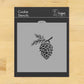 Pinecone Cookie Stencil by Designer Stencils