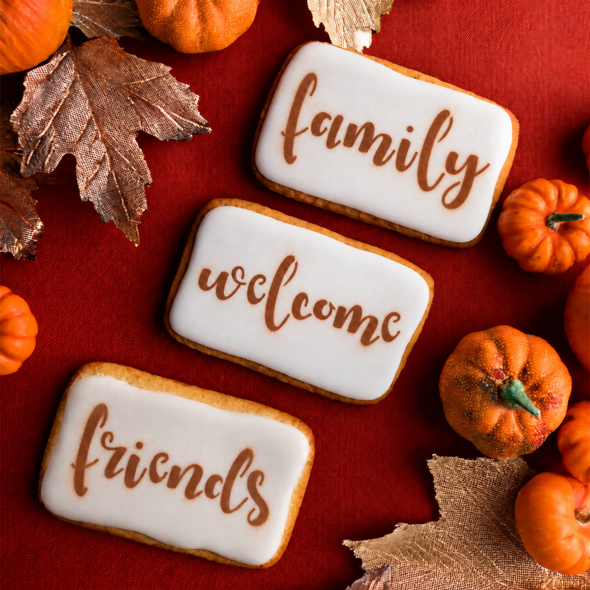 Family Friends Welcome Cookie Stencil by Designer Stencils