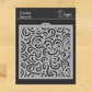 Swirl Allover Pattern Cookie Stencil by Designer Stencils