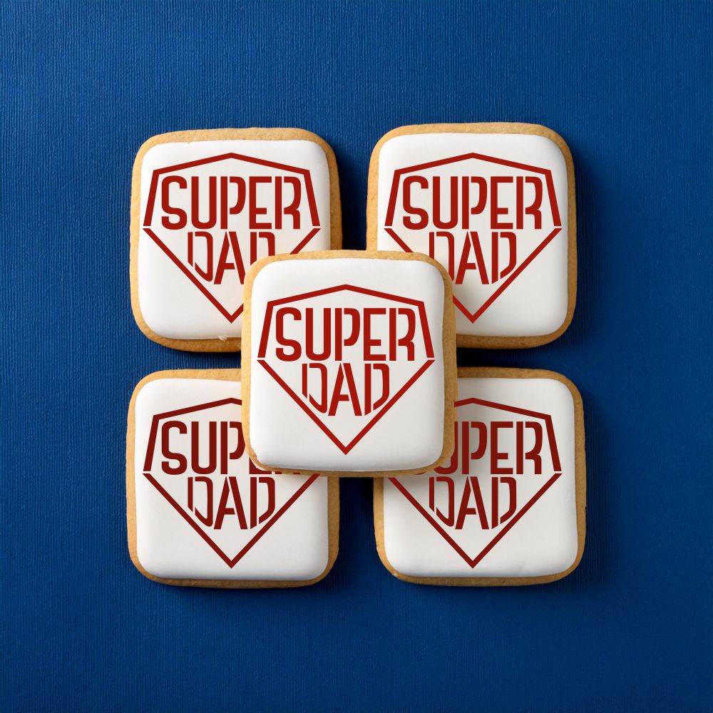 Super Dad Cookies for Father's Day and Birthdays