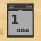 Number One Cookie Stencil for birthday cookies by Designer Stencils