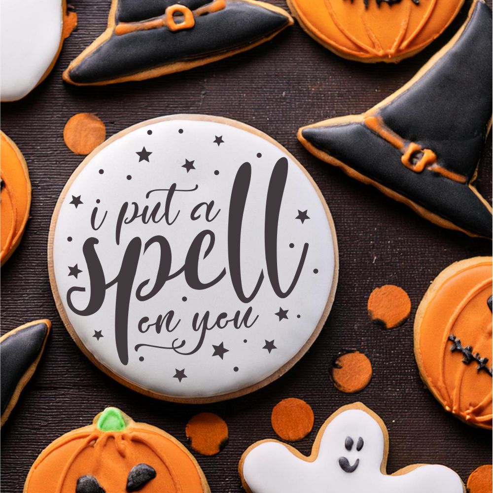 I Put A Spell On You Cookie Stencil By Designer Stencils