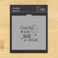 I Love You To The Moon And Back Cookie Stencil by Designer Stencils