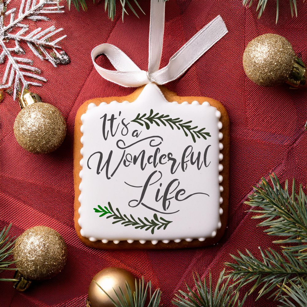 It's a Wonderful Life Cookie Stencil by Designer Stencils