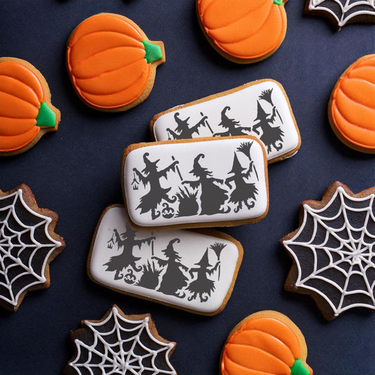 Dancing Witches Halloween Cookies