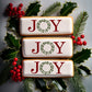 JOY with Holiday Wreath Cookie Stencil by Designer Stencils