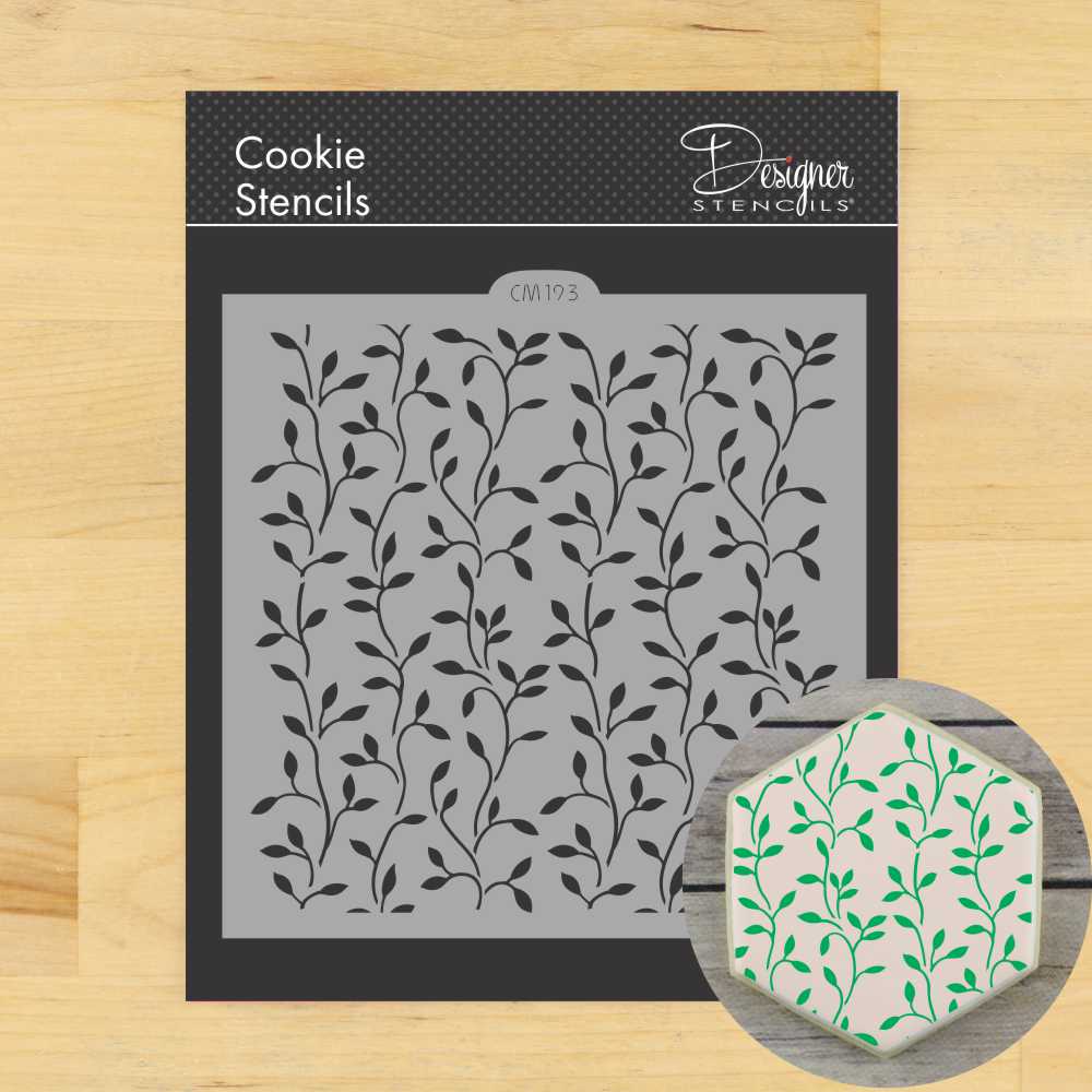 Climbing Vine Cookie Stencil by Designer Stencils