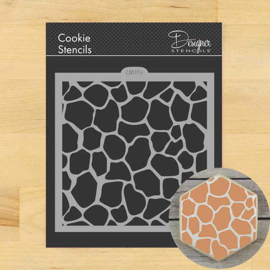 Giraffe Skin Cookie Stencil by Designer Stencils