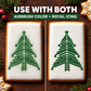 Chevron Christmas Tree Cookie Stencil by Designer Stencils