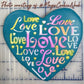 Love Saying Cookie Stencil by Designer Stencils Photo Courtesy of #MaysCookieNook