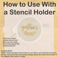 Grateful Blessed Gather Round Cookie Stencil Set by Designer Stencils