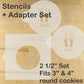 Gender Reveal Round Cookie Stencil Sets by Designer Stencils