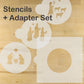 Nativity Round Cookie Stencil Set by Designer Stencils