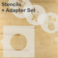 Whimsical Winter Round Cookie Stencil Set by Designer Stencils