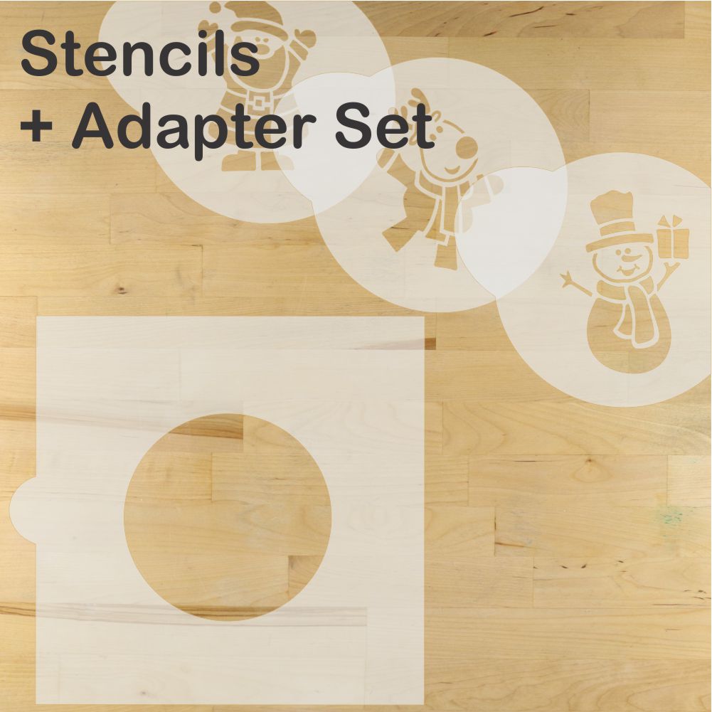 Whimsical Winter Round Cookie Stencil Set by Designer Stencils