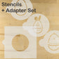 Egg-cellent Easter Animals Cookie Stencil Set by Designer Stencils