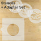 Dracula, Mummy and Frankenstein Monster Cookie Stencil Set by Designer Stencils