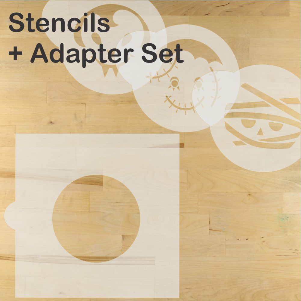Dracula, Mummy and Frankenstein Monster Cookie Stencil Set by Designer Stencils
