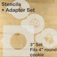 Halloween Round Cookie Stencil Sets by Designer Stencils
