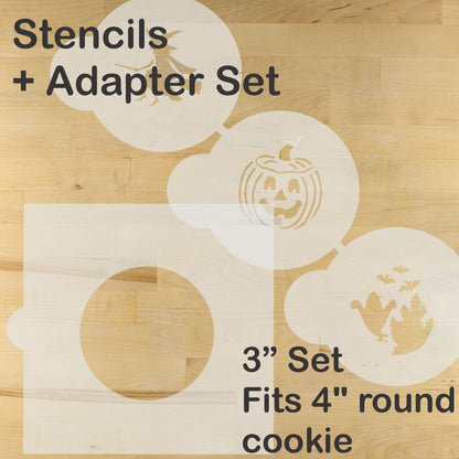 Halloween Round Cookie Stencil Sets by Designer Stencils
