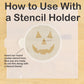 Jack-O-Lantern Halloween Faces Round Cookie Stencil Set by Designer Stencils