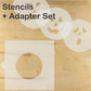 Jack-O-Lantern Halloween Faces Round Cookie Stencil Set by Designer Stencils