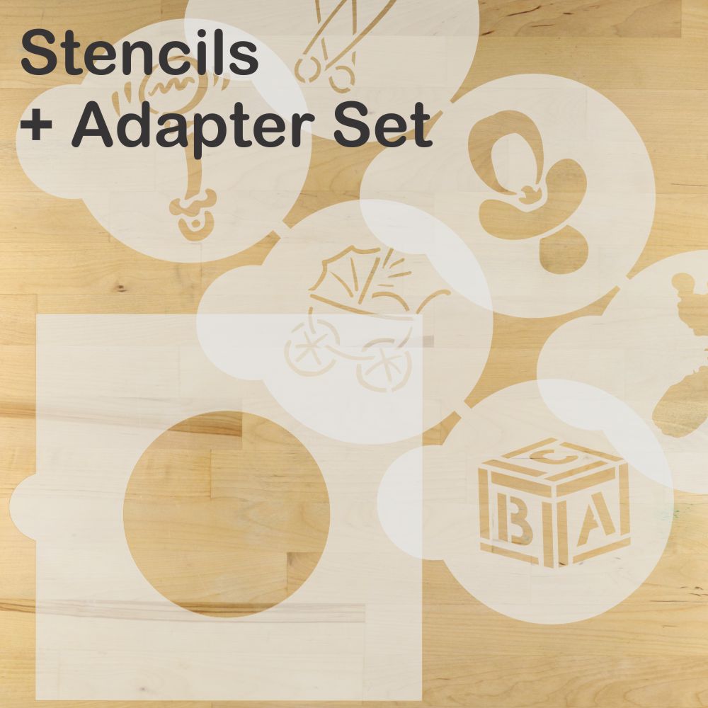 Baby Round Cookie Stencil Sets by Designer Stencils