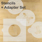 Butterfly Round Cookie Stencil by Designer Stencils