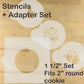 Halloween Round Cookie Stencil Sets by Designer Stencils