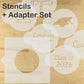 Graduate Round Cookie Stencil Set by Designer Stencils