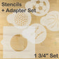 Sports Ball Round Cookie Stencil Set by Designer Stencils