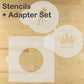 Princess Round Cookie Stencil Set by Designer Stencils