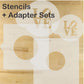 LOVE Sculpture Round Cookie Stencil Set by Designer Stencils