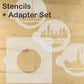 City Skylines Round Cookie Stencil Set by Designer Stencils